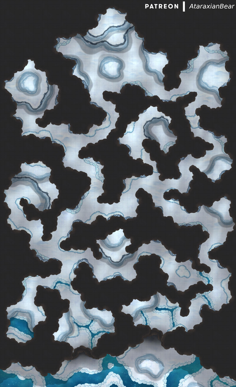 A melting ice dungeon [50x82]