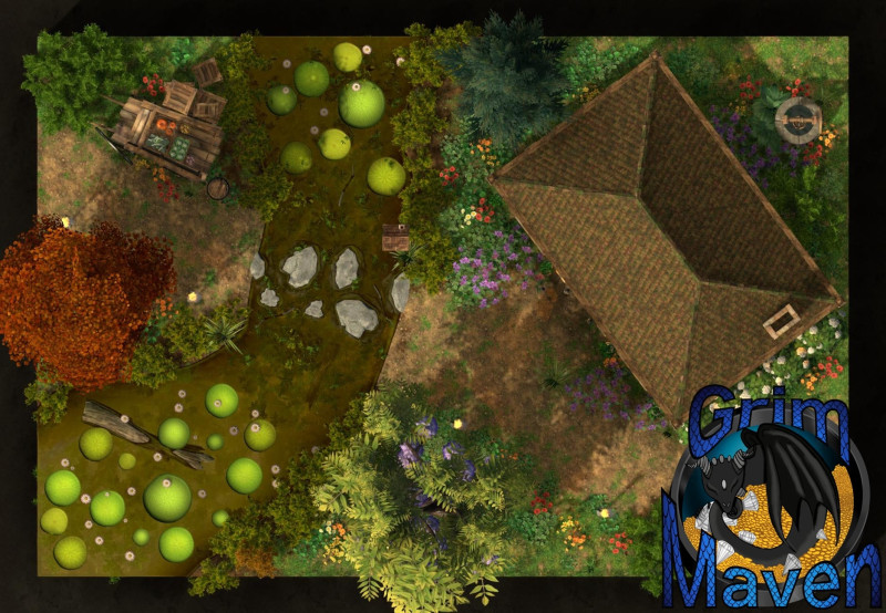 "River Garden" (26x18) the more idyllic the location, the more the surprise when the fight begins!