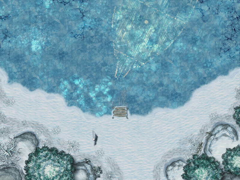 [OC] Frozen Lake [40x30]