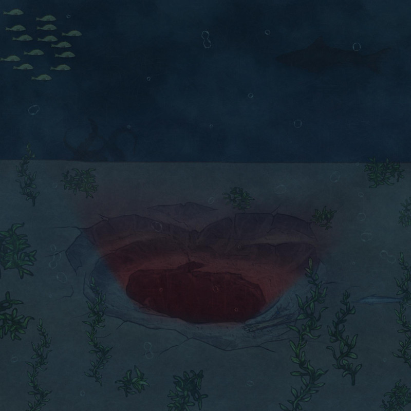 A hole in the bottom of the sea