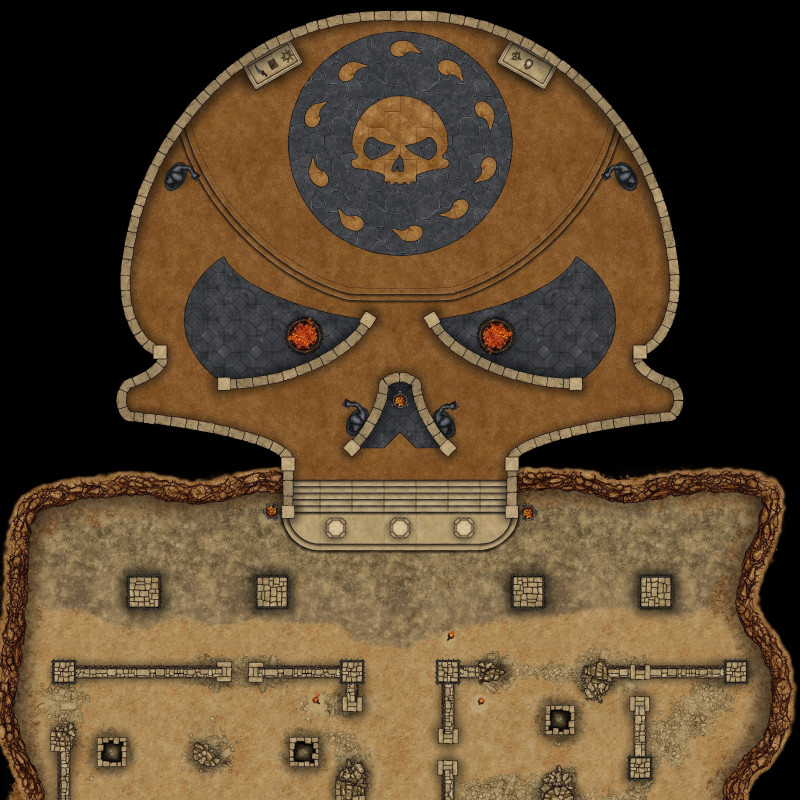 Skull Temple 25x25