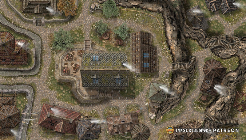 [Art] Your party deserves this! A proper resting place with a proper terrace (with a view!) - Welcome to Stonehaven Rest Inn & Tavern (gif tour + all levels included)