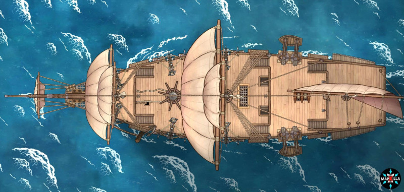 Galleon 'Ship of the Line' [42 x 20] 6 Decks
