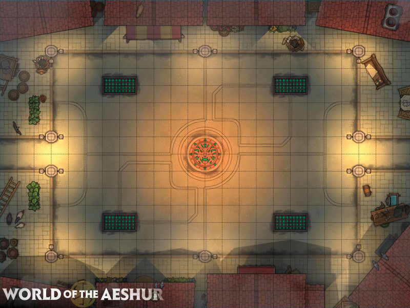 A battlesquare in the city - [24x18]