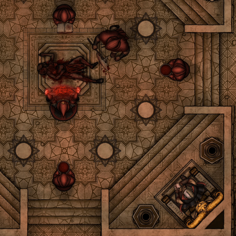 [OC] Ancient Pyramid Temple 30x30 by Forgotten Adventures