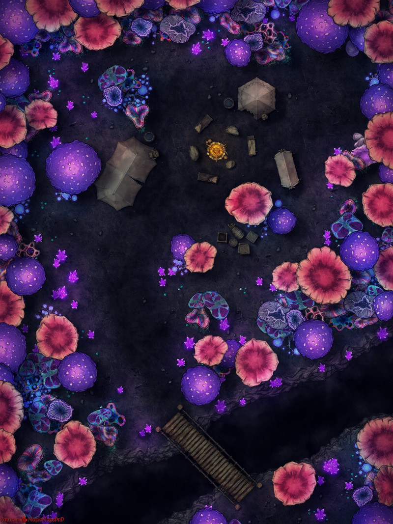 Forest Camp 8 Variants [30x40] [Battle Map] [No AI] [OC] [Art]