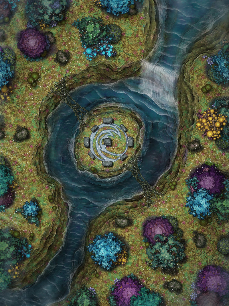 Druid Circle - Fey Forest - Light / Dark [30x40]