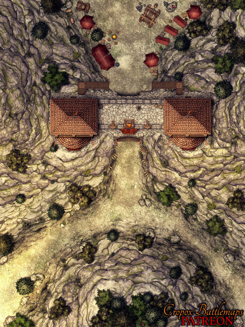 Mountain Gate 30x40 Battle Map