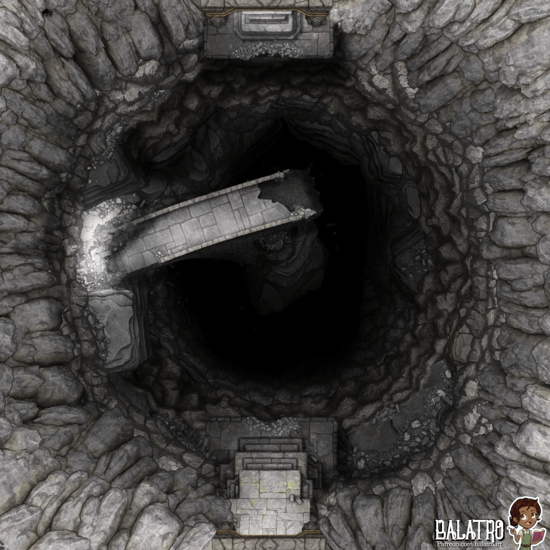 The deepest dungeons have the worst upkeep.  The teetering bridge wasn’t even one of the many intended traps.