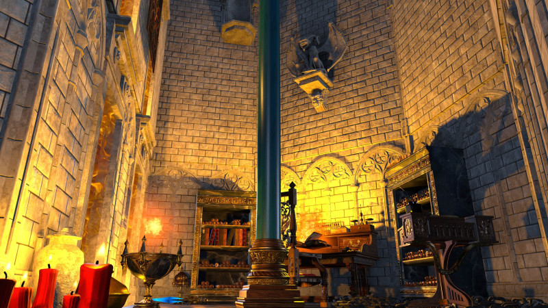 "The palace unfolds around you like a promise – opulent, inviting, immaculate. ... This should concern you." -- Hell Palace - throne room ('Aula Numine'), 50x30