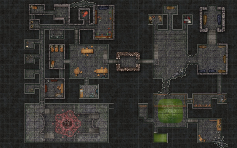 Eve of Ruin - Neverdeath Catacombs - 40x30