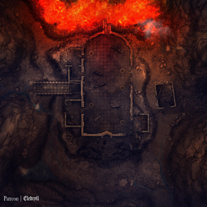 Dwarven Ruin [40x40] [Gridless]