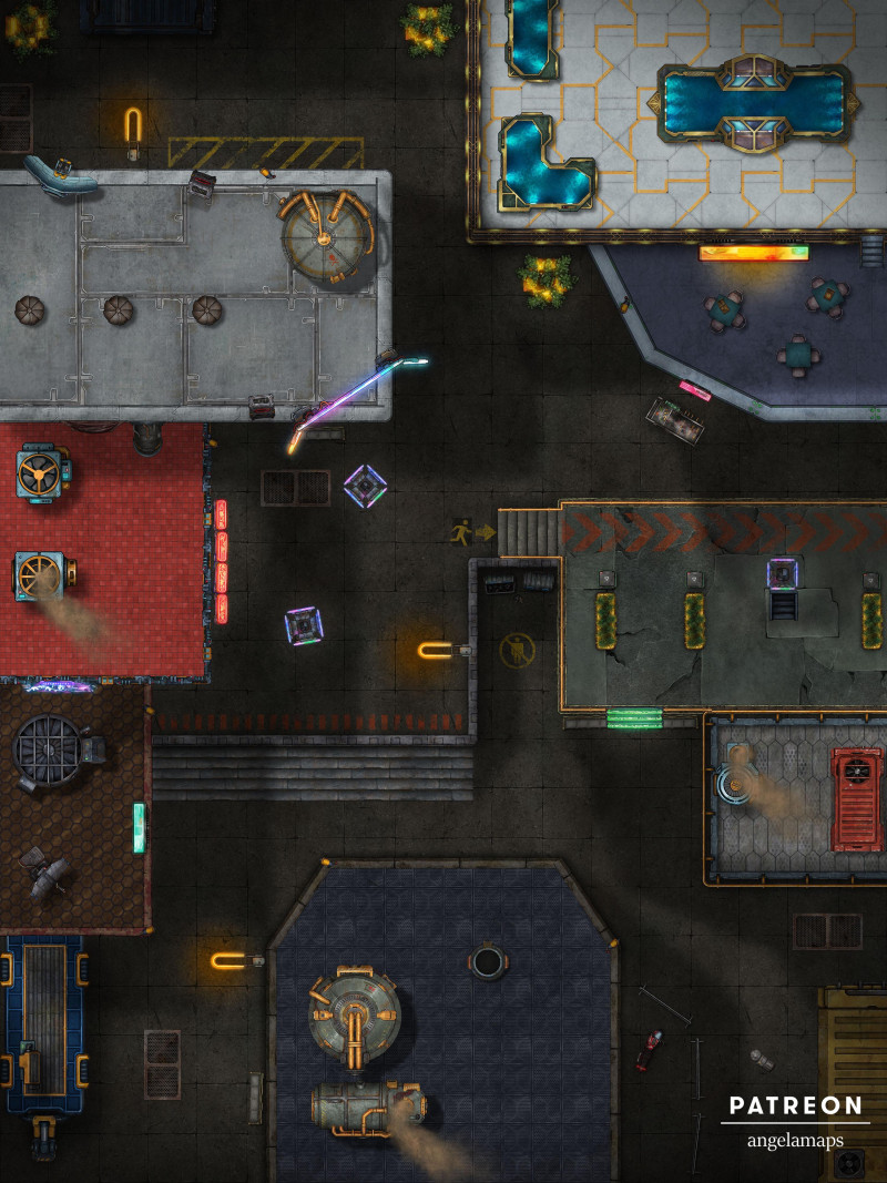 Busy Square [battlemap] from Angela Maps - 3 versions! [art]