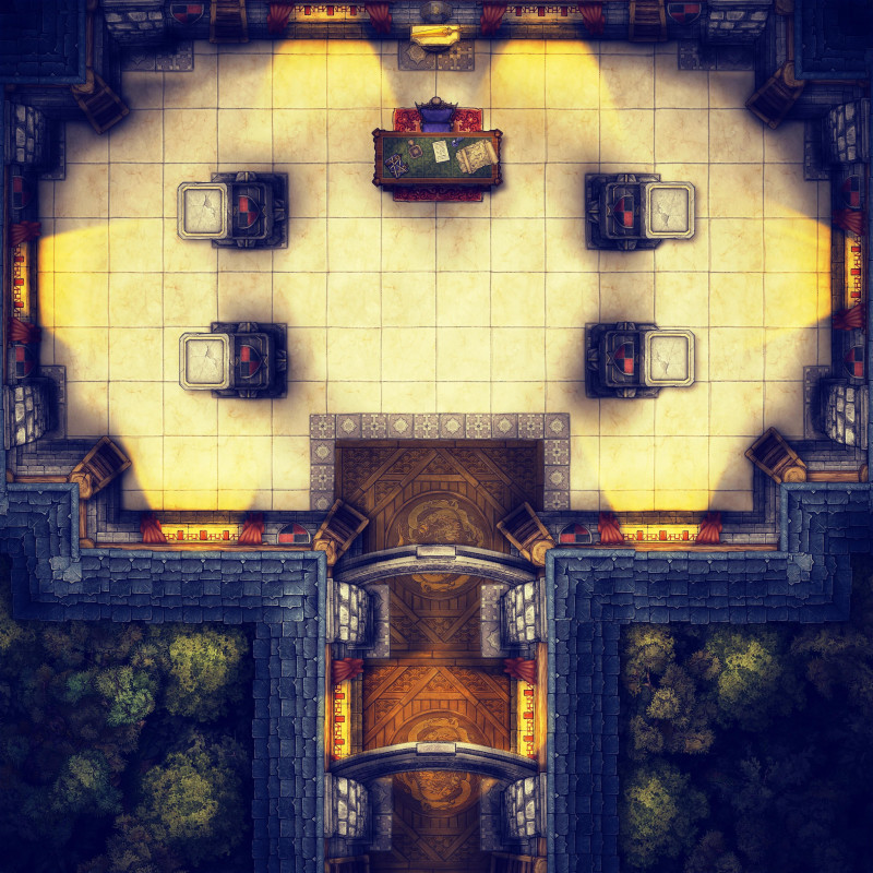 Voidfallen - Mansion Showdown - FREE 25x25 Battlemap [Sortar's Arcanum]