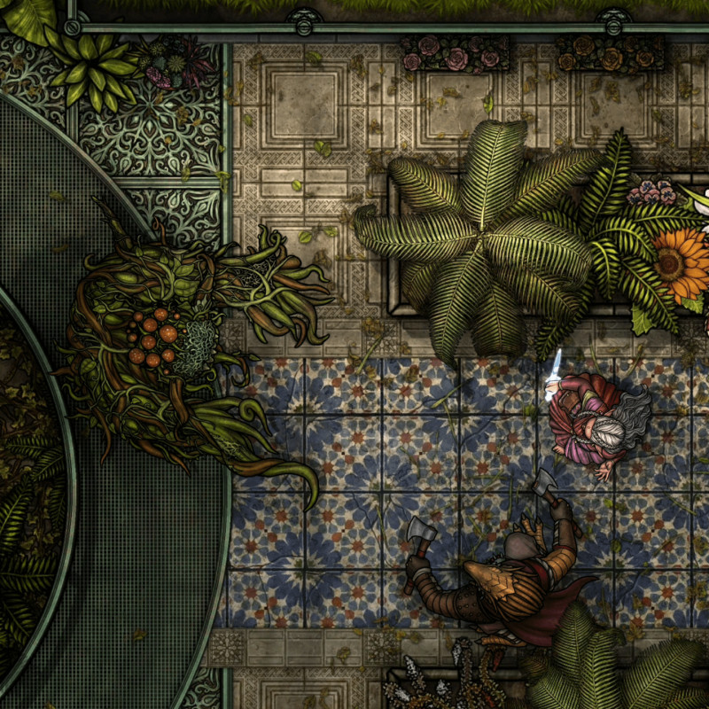 [OC] Botanic Garden 30x40 by Forgotten Adventures