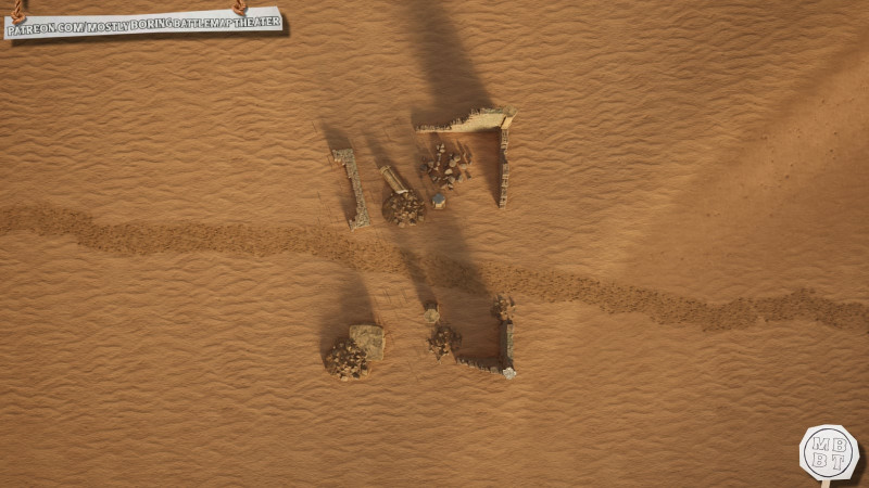 Forest Wilderness Path / Mountain Mine Entrance / Desert Path - Cinematic view and battlemaps