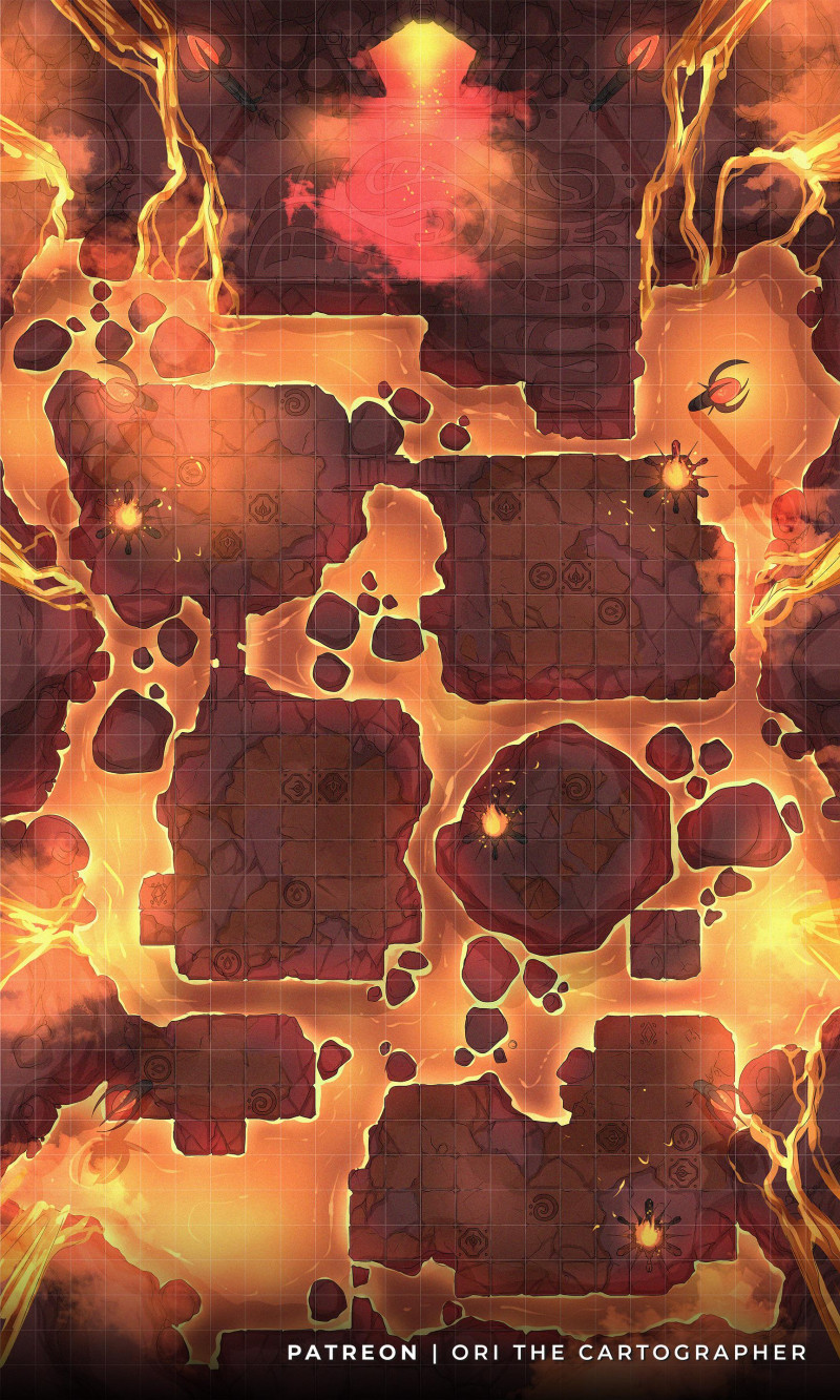 Molten Gold Dungeon [24x40][NoAI] | Ori the Carto