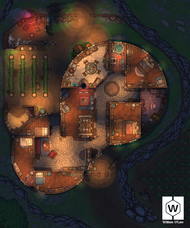 Hacienda in the Fields – With Day & Night Seasonal Variations!