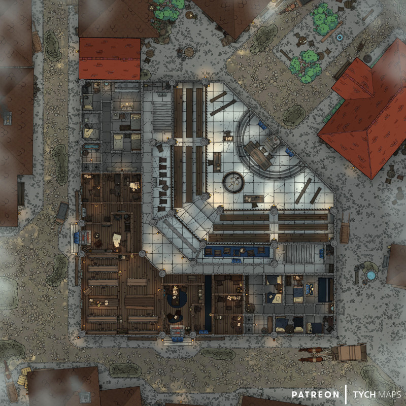 Halls of Justice - Waterdeep [40x40]