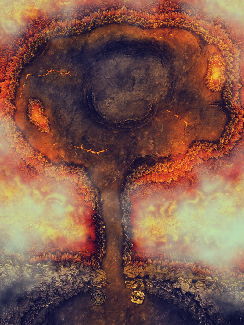 [OC] The Fiery Heart [30x40]