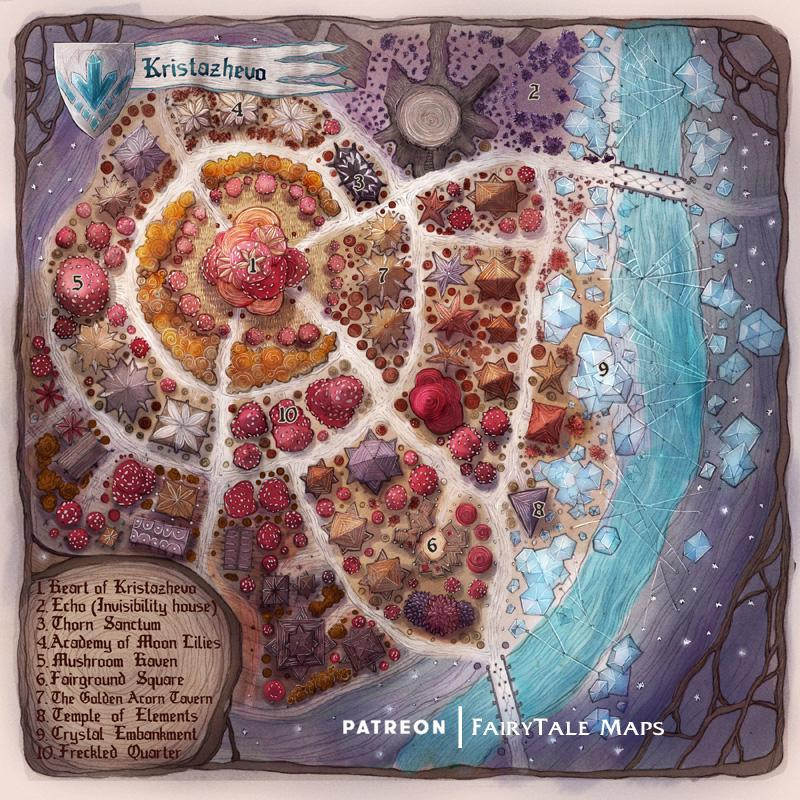 Kristazhevo [OC][fairy town map]