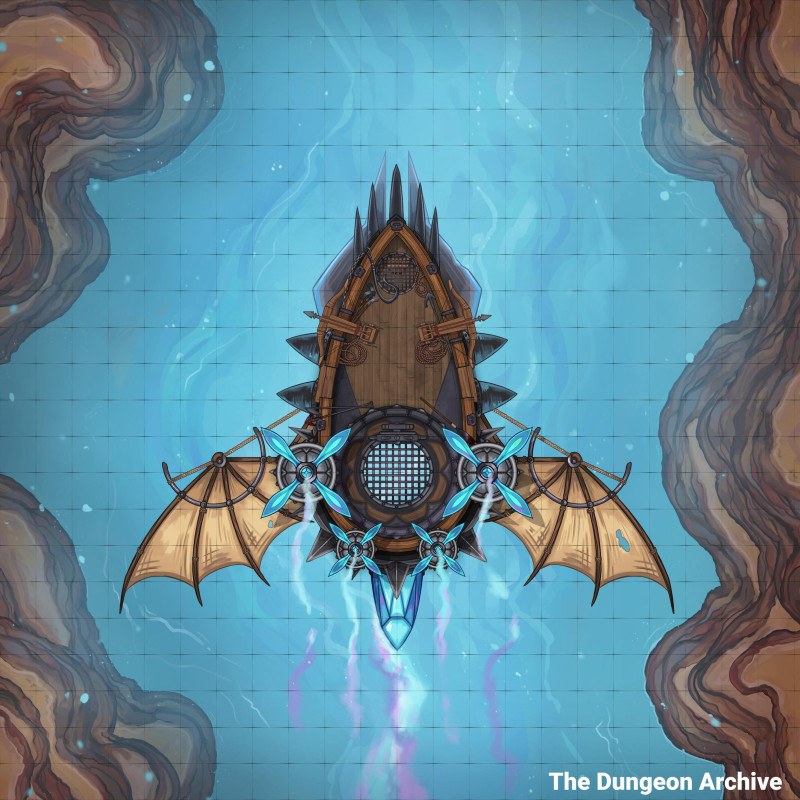 Whaler Airship Battlemap