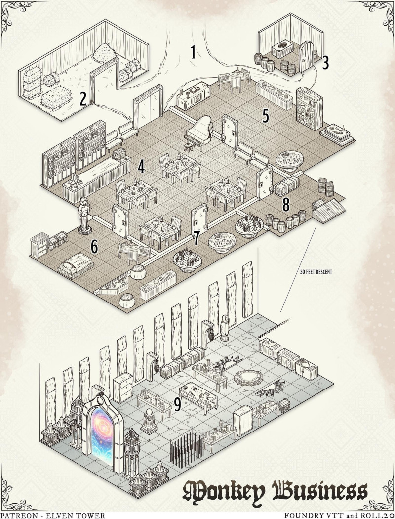 Map 861 - Monkey Business - Isometric Location