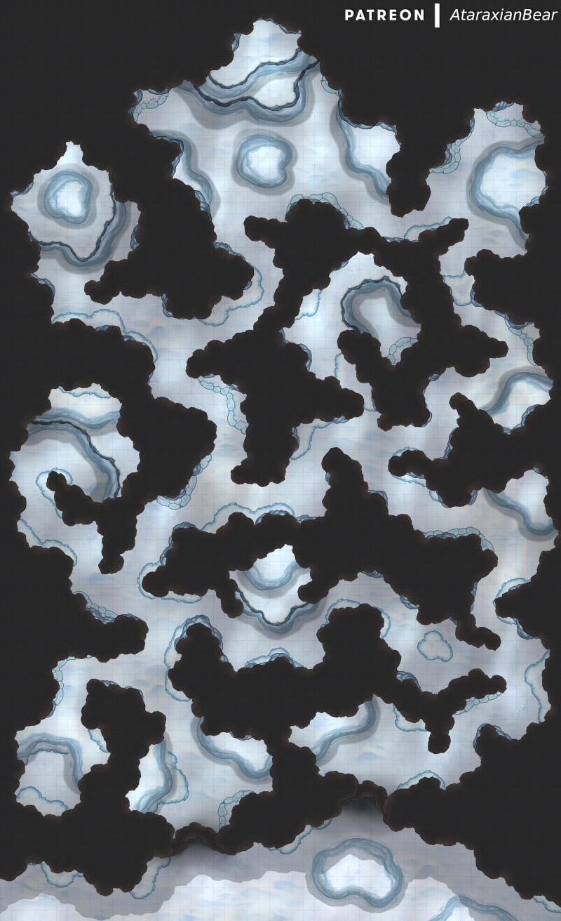 A melting ice dungeon [50x82]