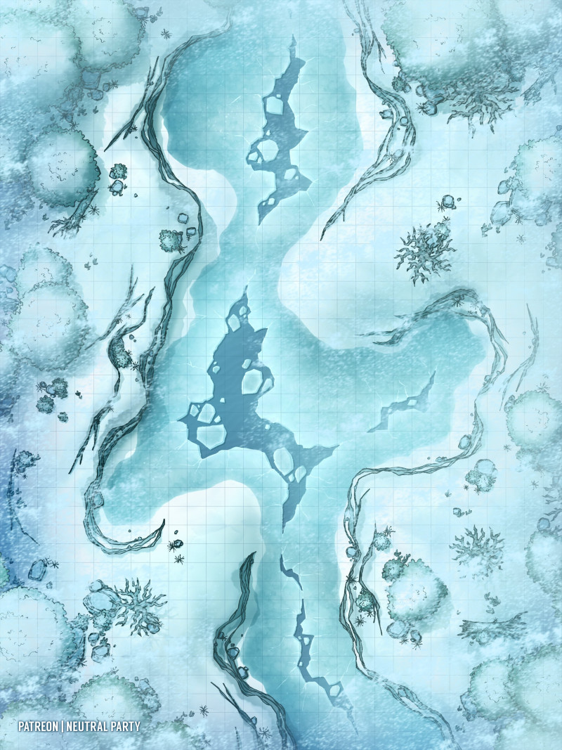 Frozen Gully [30x40]