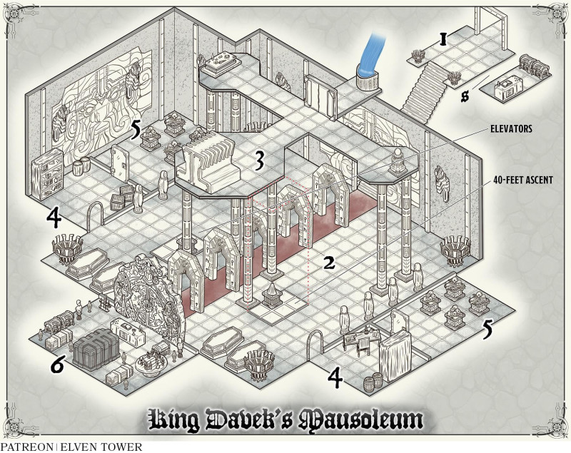 King Davek's Mausoleum - Dungeon map 769/909