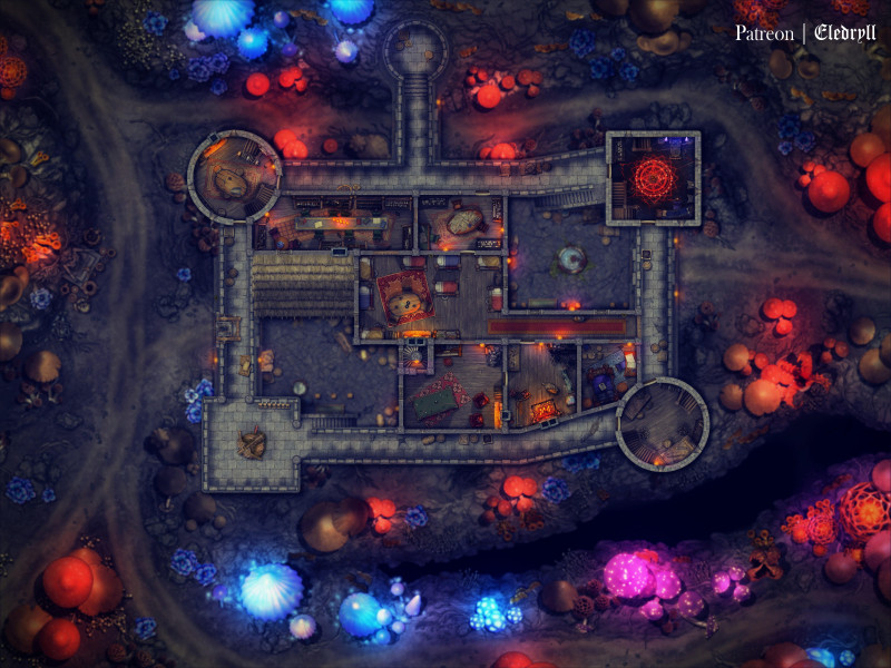 Underdark Fortress [60x45] [Gridless]