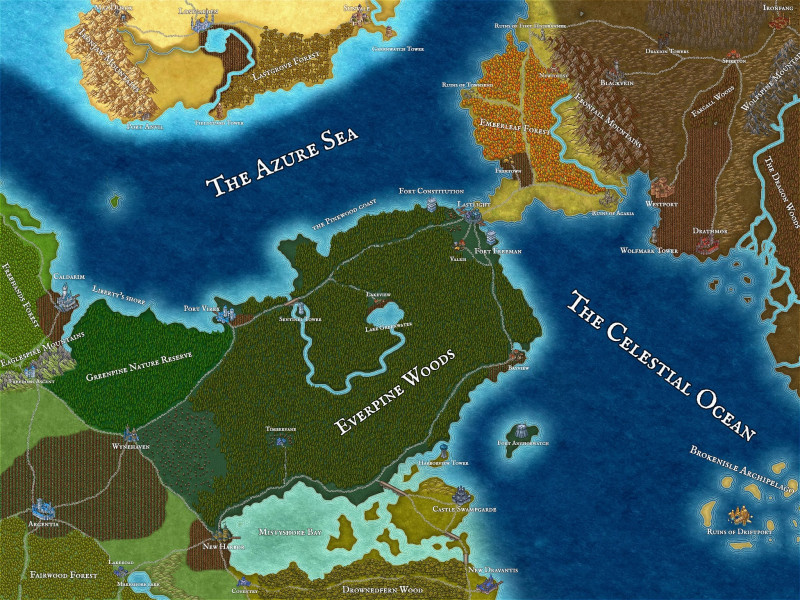 Updated Map from a couple days ago. Made some edits based on some of the advice I received