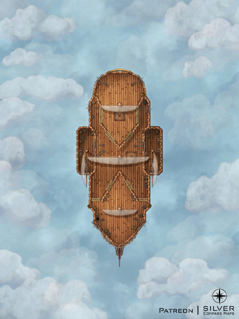 The Cloudsplitter - An airship that can split into four parts!