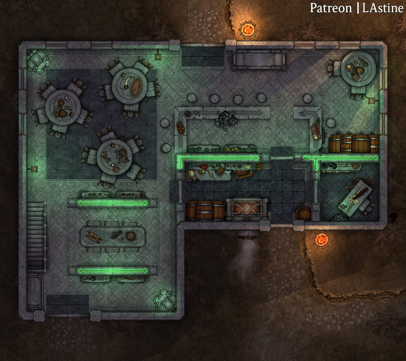 Old Dirty Dwarf Tavern [18x16] - Rise of Vecna