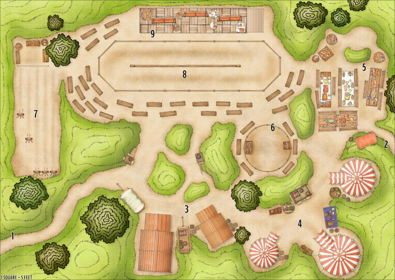 Map 392 - Ampira's Tournament - Jousting Arena