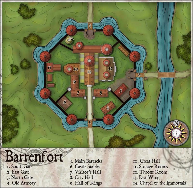 Barrenfort - Fortified Town --- This is part of our free Creative Commons Collection, get access to this and +300 free maps in the comments.