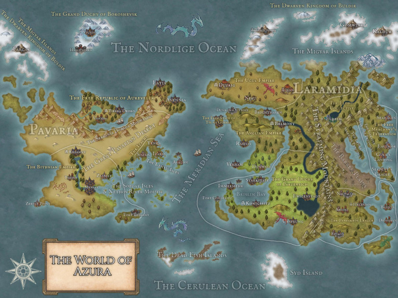 My first attempt at a world map!