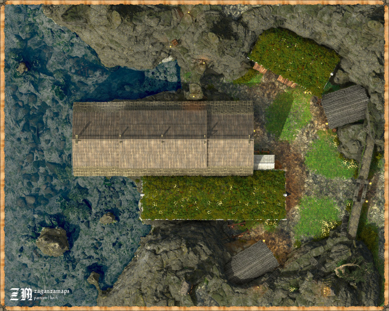 Jarl's Haven [50x40] - winter and spring, link to 150DPI maps in description