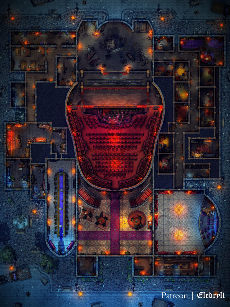 Spider's Tear Opera House [3 floors] [45x60] [Gridless]