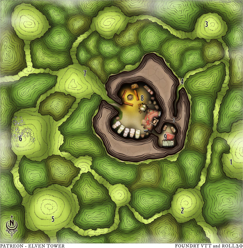 Map 702 - Brigands in the Forest