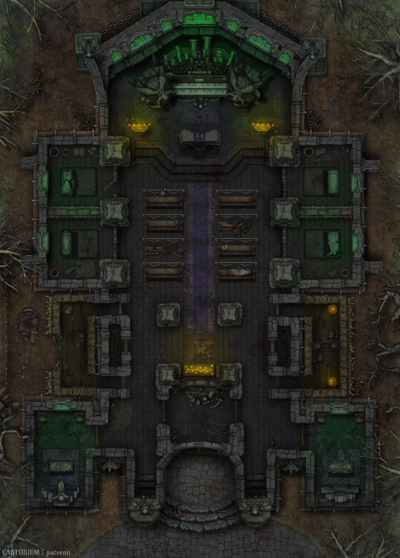 Sacre Mal - Undead Cathedral Revisted [33x46]