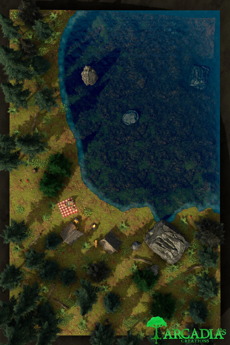 Lakeside camp [24x36]