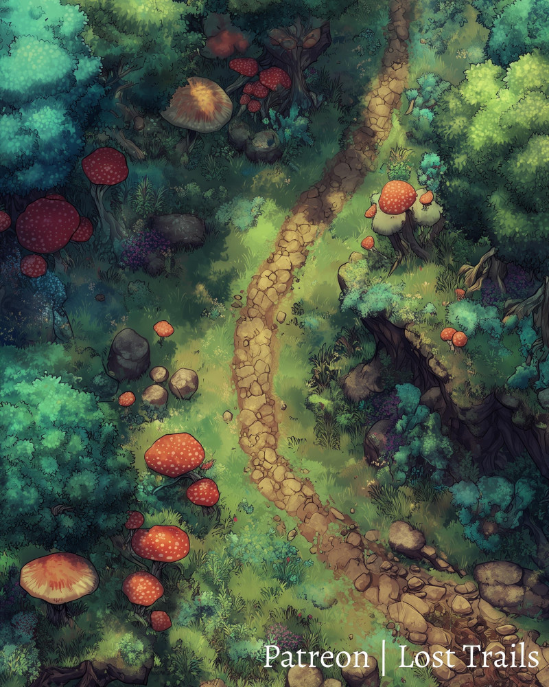 Mushroom Forest Battlemaps
