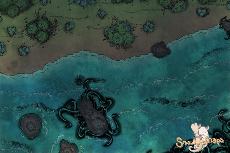 [30x20] Lakes Edge Night