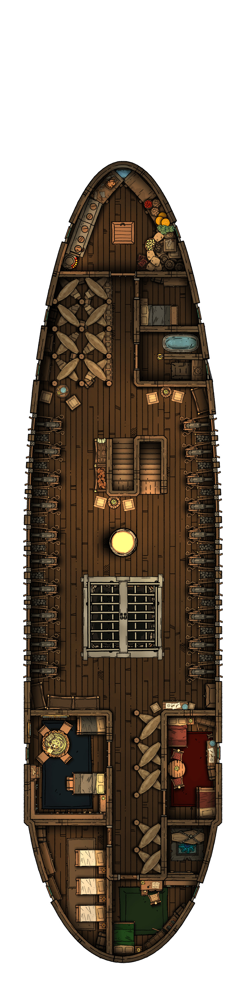 The Evening Gale | Multi-Level Layered Frigate [60 x 40]