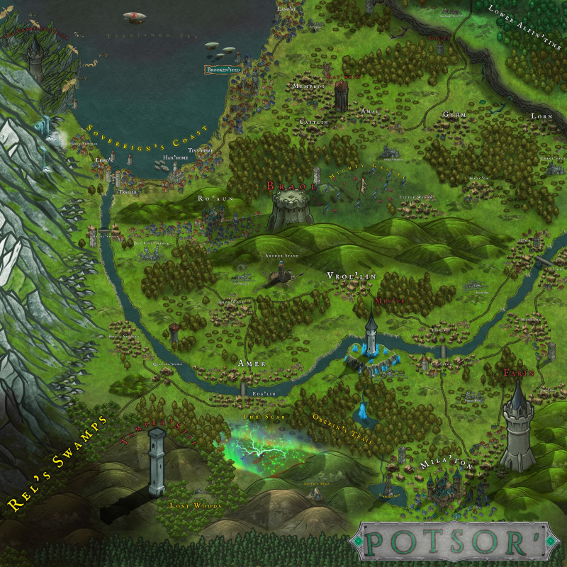 Potsor' (Country Map)