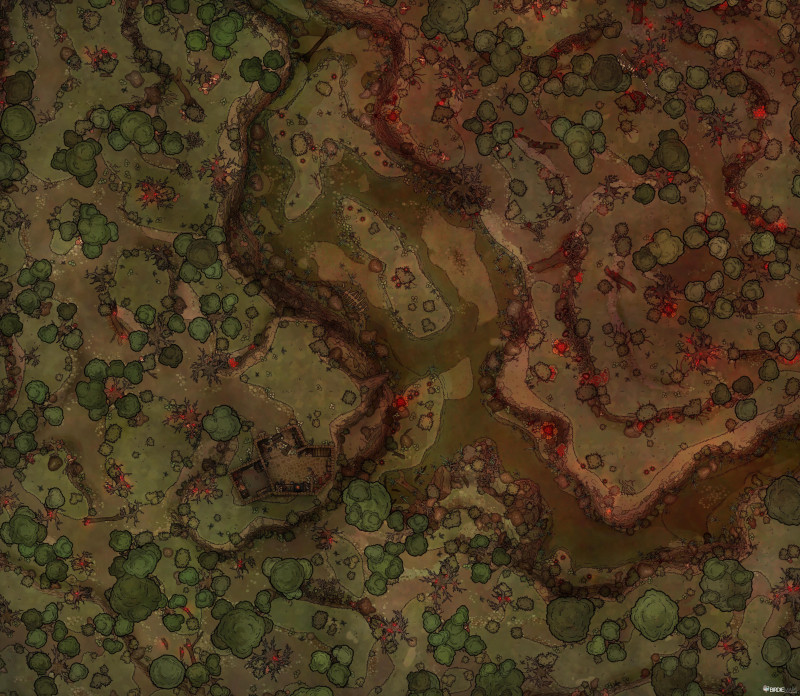 Corrupted Forest - [77x67]