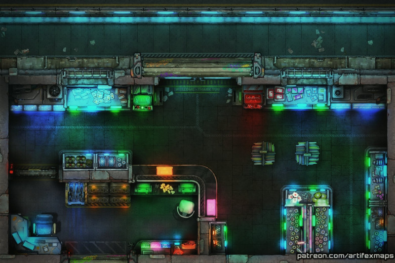 [18x12]Corner Drug Store, 2-Map Free Set