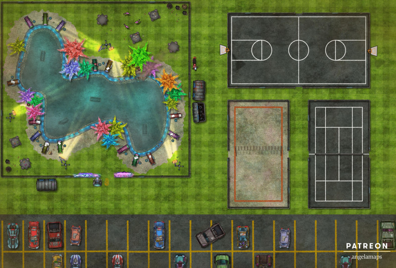 Family Fun Beach [battlemap] from Angela Maps - 2 versions! [animated] [art]