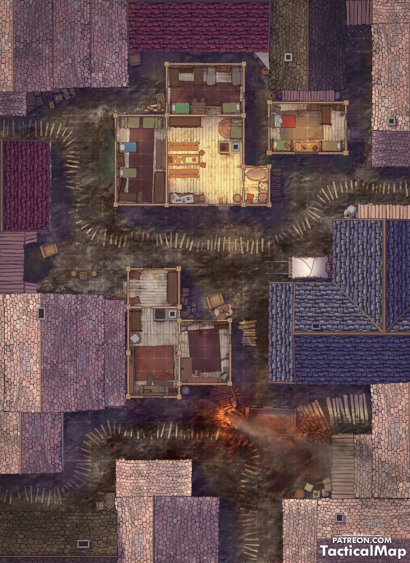 Burning Barricade [32x44]